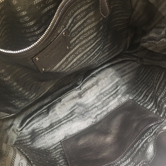 Authentic Prada Tessuto Nappa Grey & Silver Tote - Picture 7 of 16